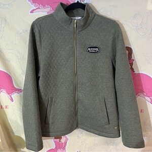 Landway Seneca Quilted Full-Zip Sweater with Alaska Brewing Co. Patch
